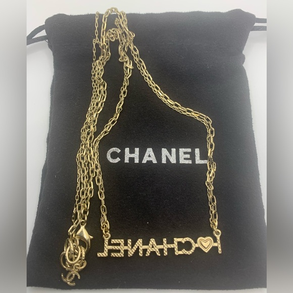 Authentic “I ❤️ Chanel” Gold Plated Chain - Authenticated - Picture 4 of 13